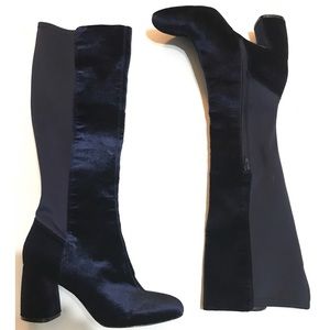 NINE WEST | Tall Knee Boots Velvet - 8